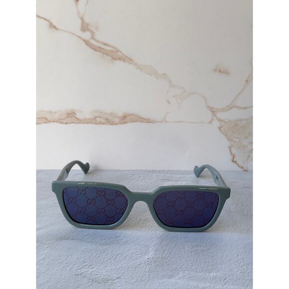 NEW Gucci GG1539S Blue Logo Mirror Unisex Sunglasses main image 4